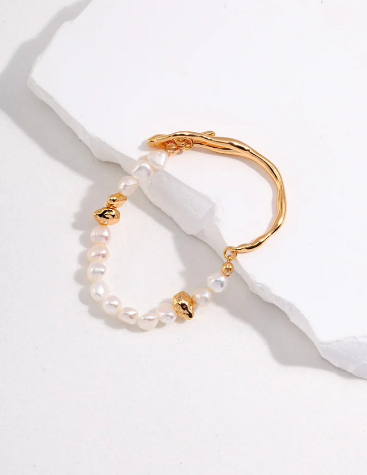 Oceane Baroque Pearl Bangle - Cuddlydigit