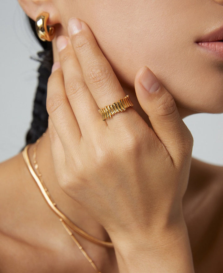 Tova Ribbed Ring - Cuddlydigit