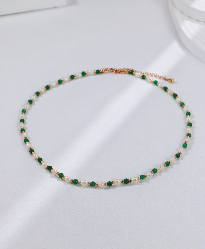 Vintage Natural Stone Pearl Necklace - Cuddlydigit