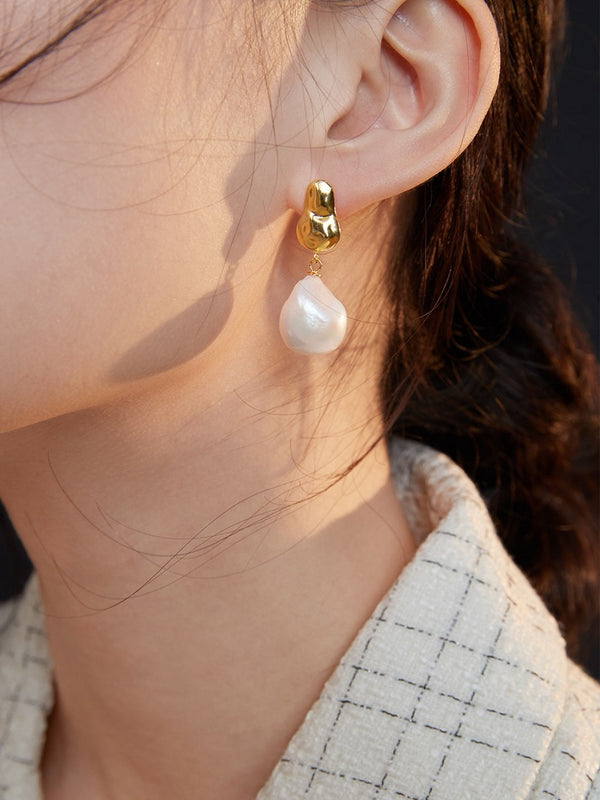 Baroque Pearl Earring - Cuddlydigit