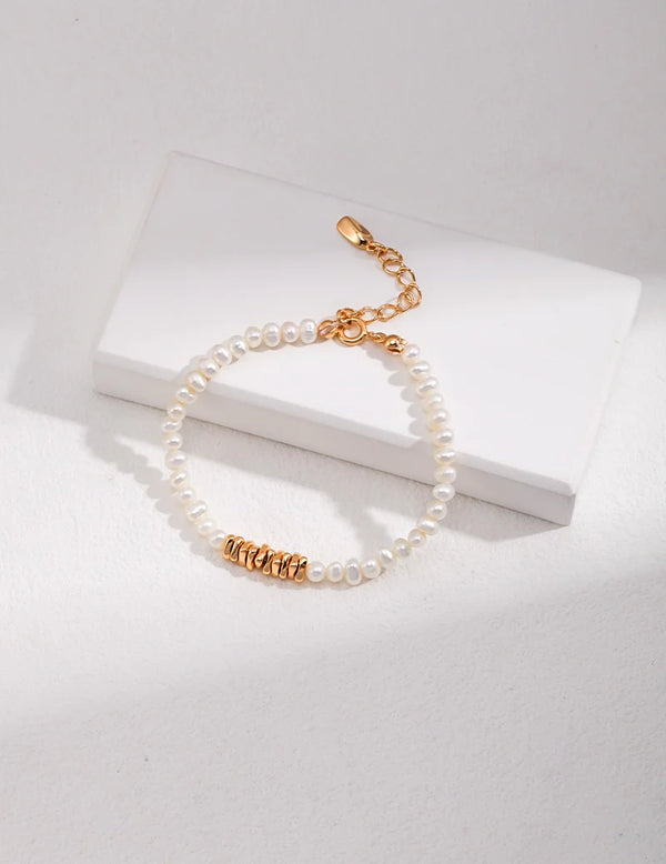 Serene 18K Gold and Pearl Bracelet