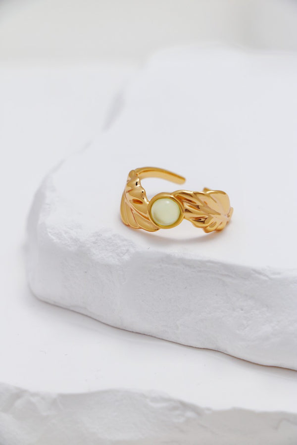Calla Lily Jade Ring