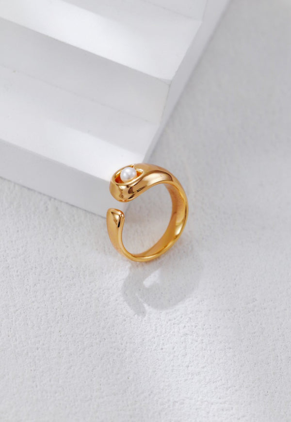 Pearl Open Ring